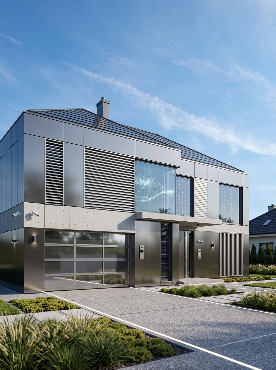 Hi-Tech Facade Facade design — facade photo by GenRoom AI