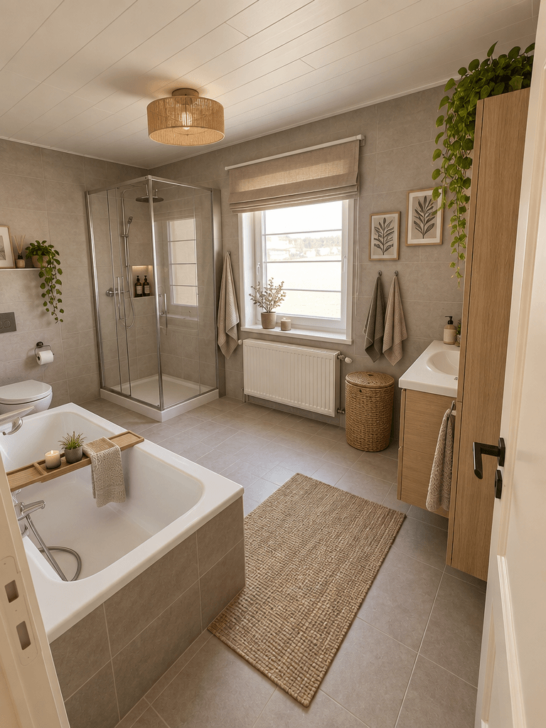 Bathroom interior in Contemporary style — photo by GenRoom AI