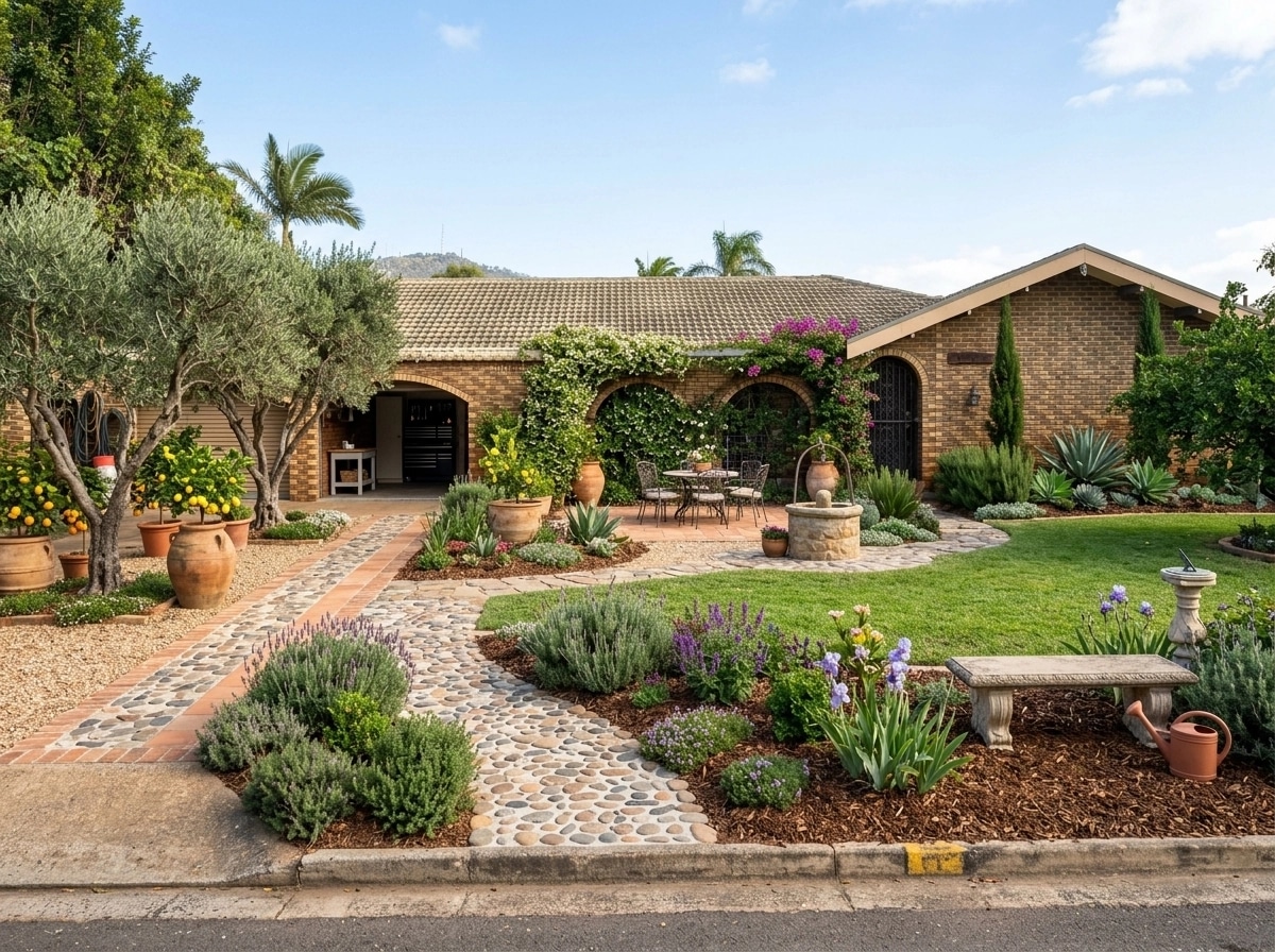 Mediterranean Yard Yard design — yard photo by GenRoom AI