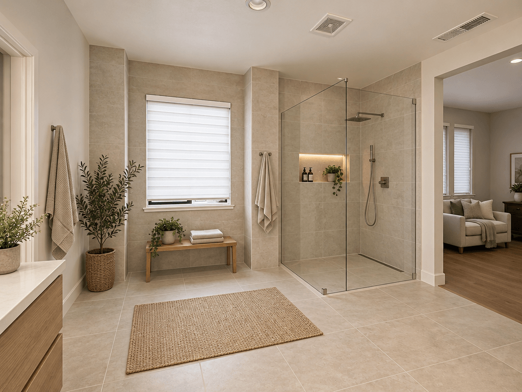 Interior design in Scandinavian style — Bathroom by GenRoom AI