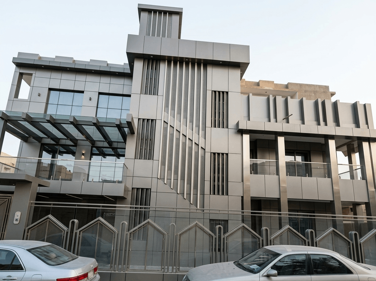Hi-Tech Facade Cephe design — facade photo by GenRoom AI