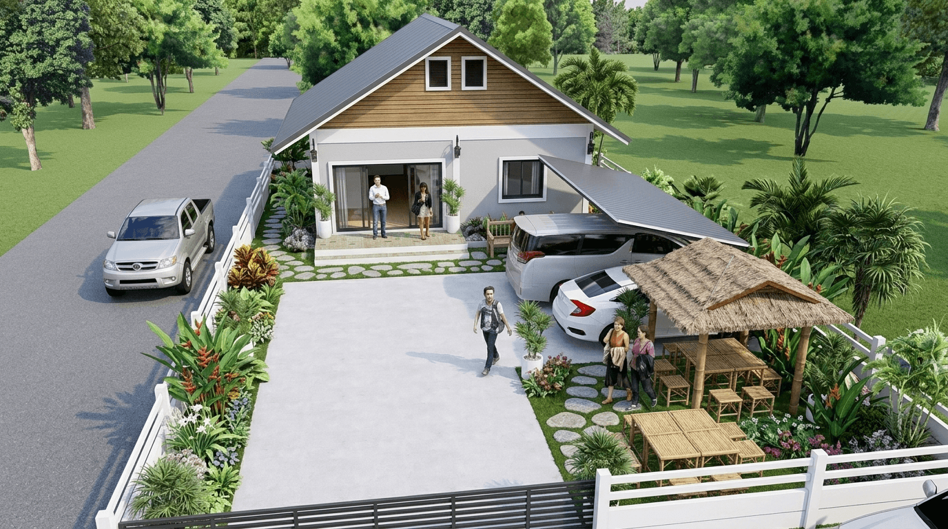 Yard design in no_style style — photo by GenRoom AI