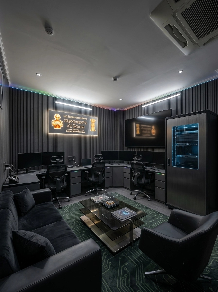 Interior design in Blacktec style — Living Room by GenRoom AI