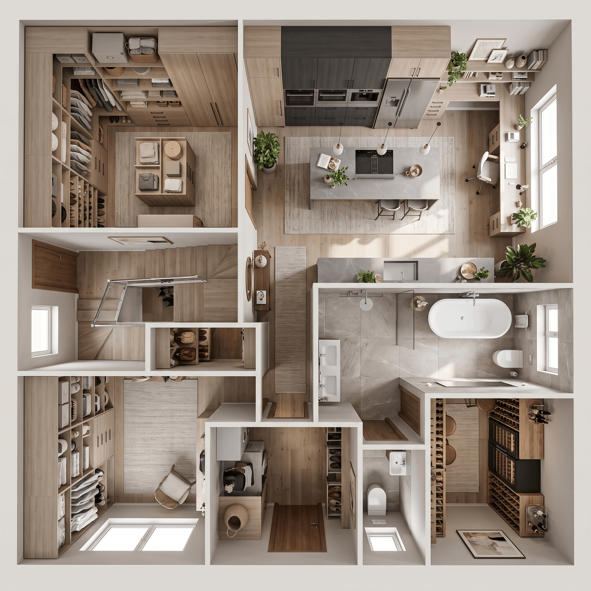 Interior design in Contemporary style — Living Room by GenRoom AI