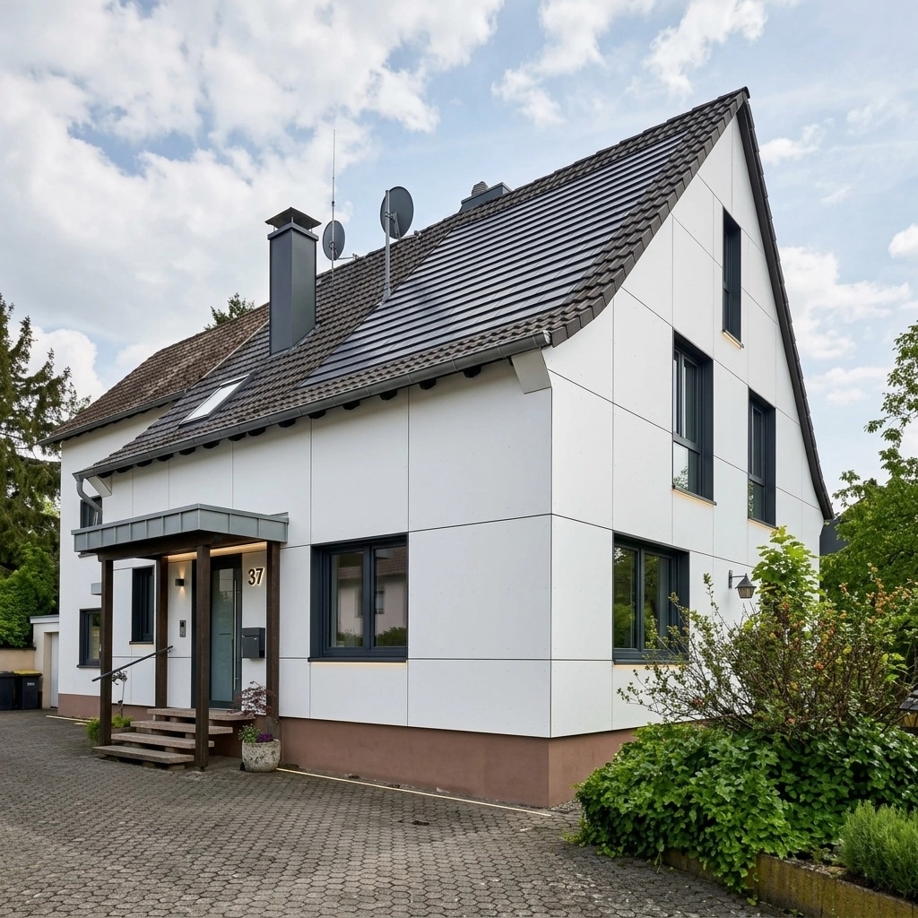Facade design in German Modernist Facade style — Facade by GenRoom AI