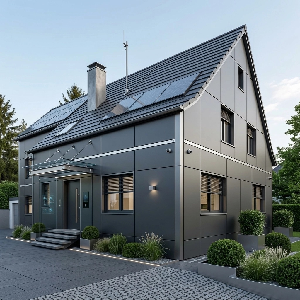 Hi-Tech Facade Facade design — facade photo by GenRoom AI