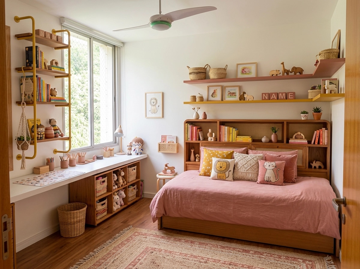 Bohemian Habitación Infantil design — interior photo by GenRoom AI