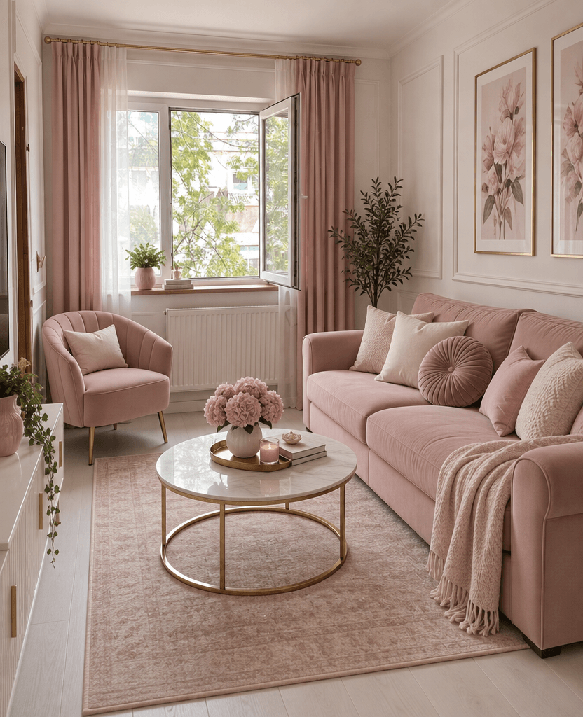 Interior design in Neoclassic style — Living Room by GenRoom AI