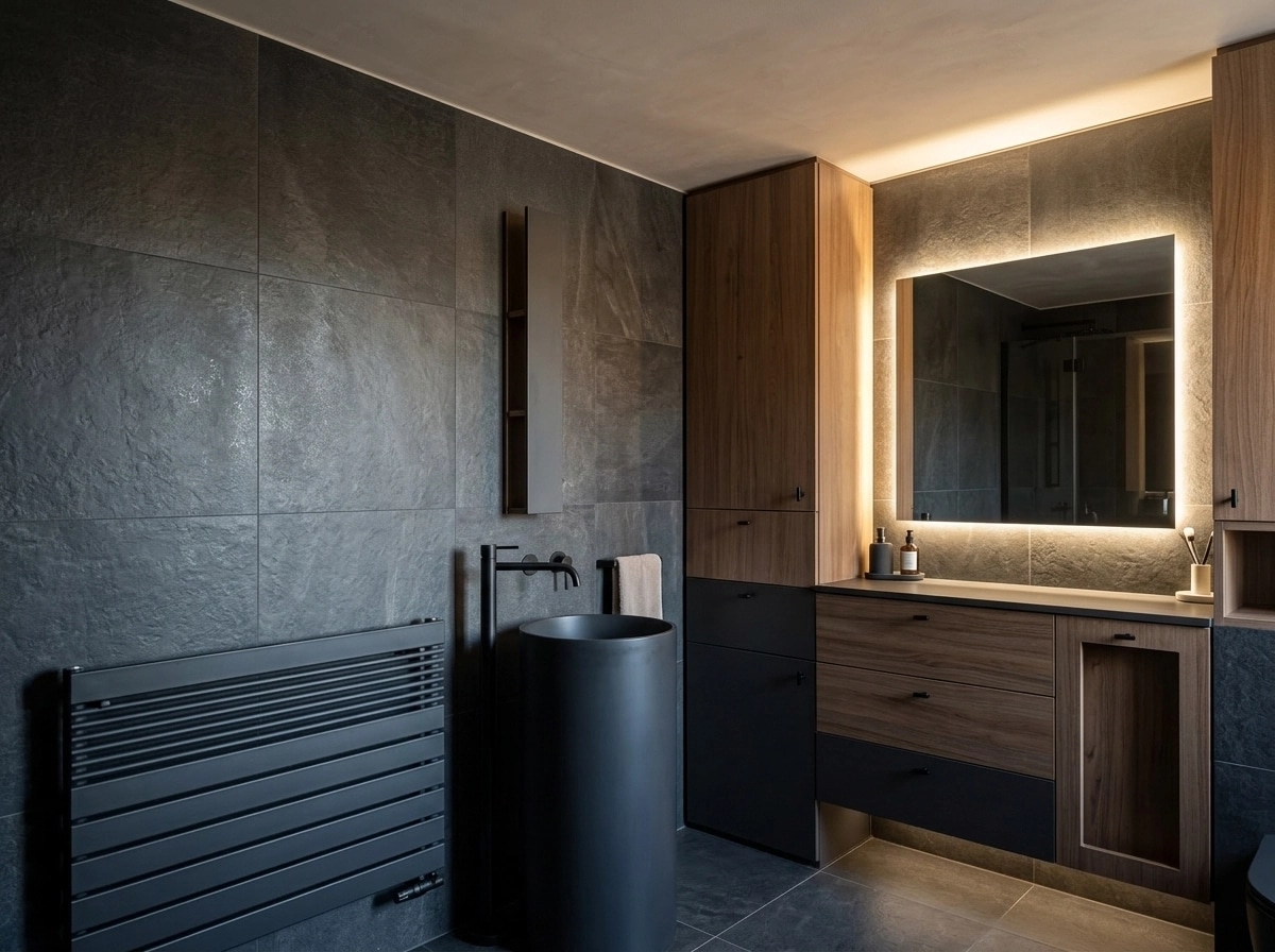 Interior design in Contemporary style — Bathroom by GenRoom AI