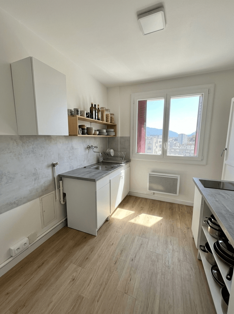 Kitchen interior in no_style style — photo by GenRoom AI