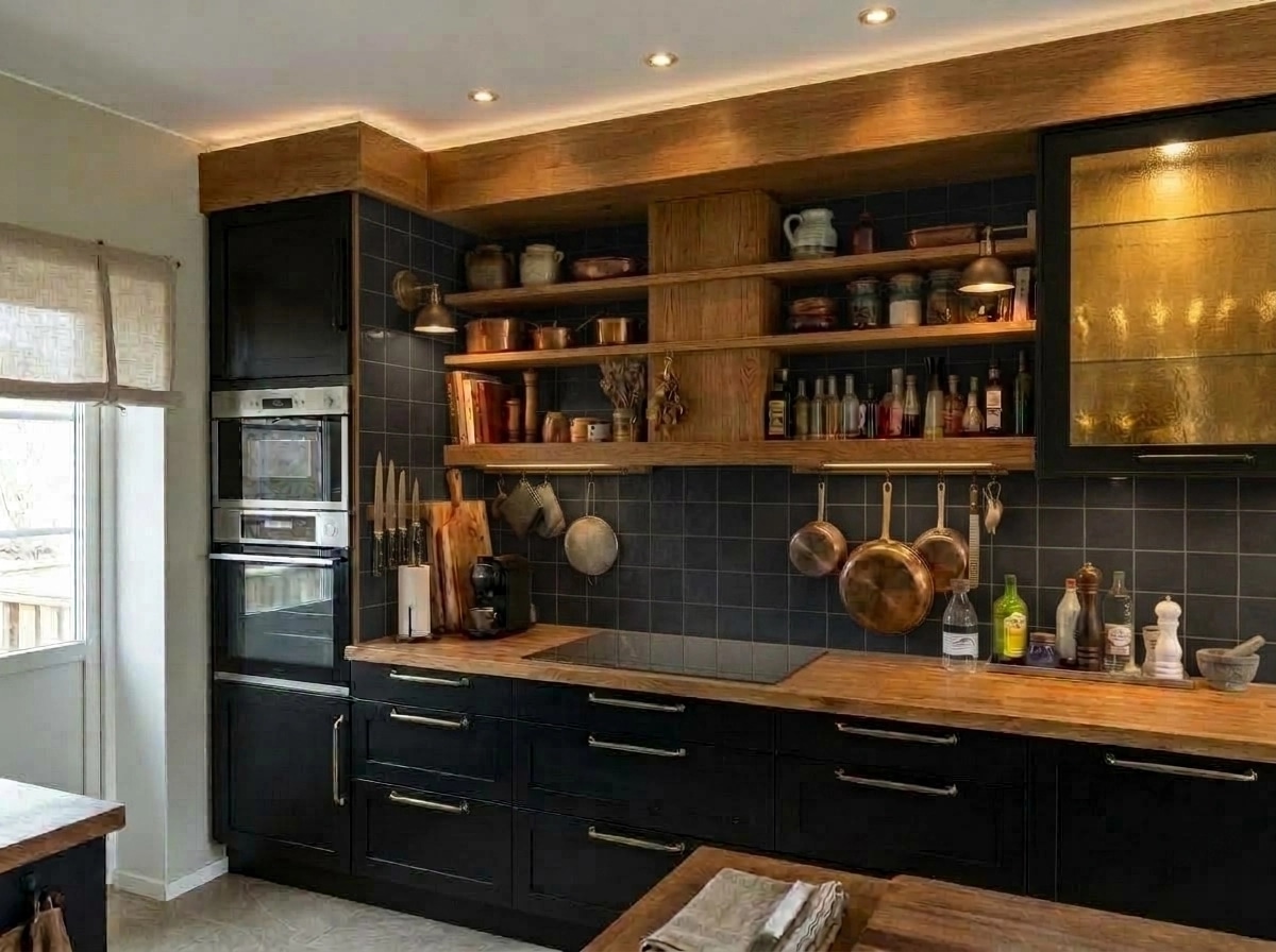 Rustic Kitchen design — interior photo by GenRoom AI
