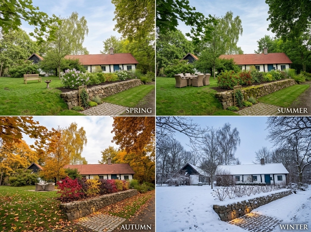 Landscape design in Eco Natural Garden style — Yard by GenRoom AI