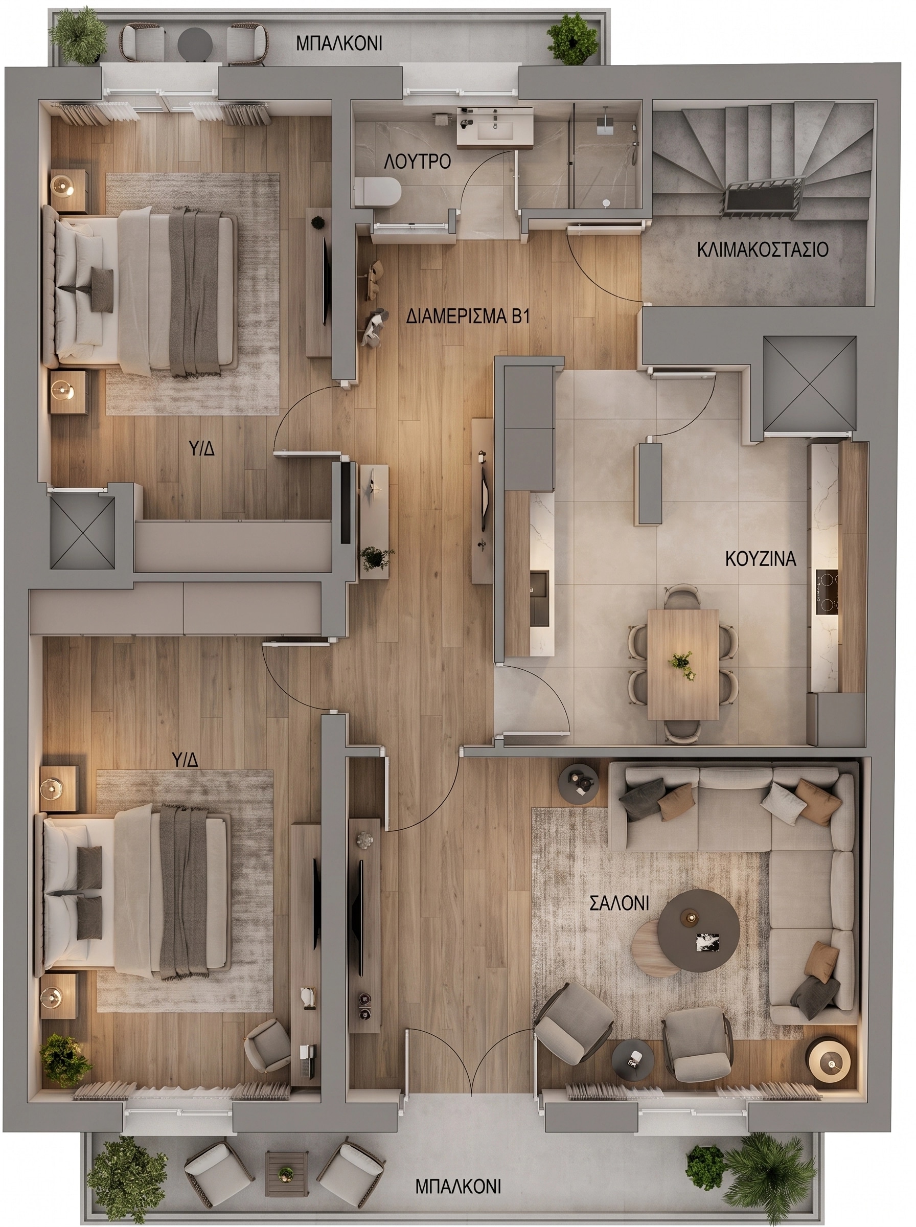 Interior design in Contemporary style — Living Room by GenRoom AI