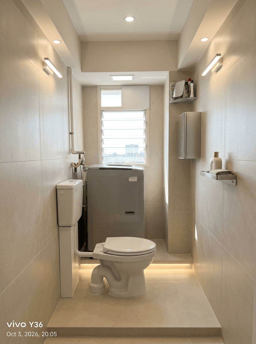 Bathroom interior in no_style style — photo by GenRoom AI