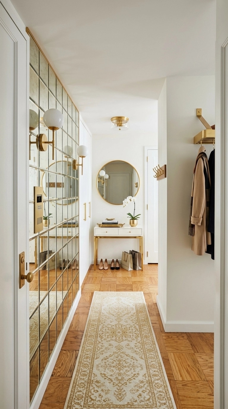 Hallway interior in Eclectic style — photo by GenRoom AI