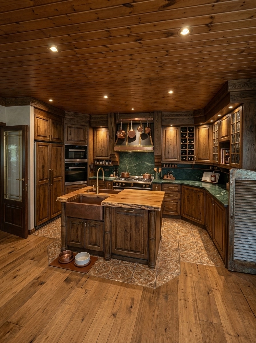 Interior design in Rustic style — Kitchen by GenRoom AI