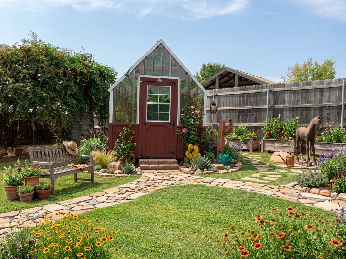 Country Rustic Garden الفناء design — yard photo by GenRoom AI