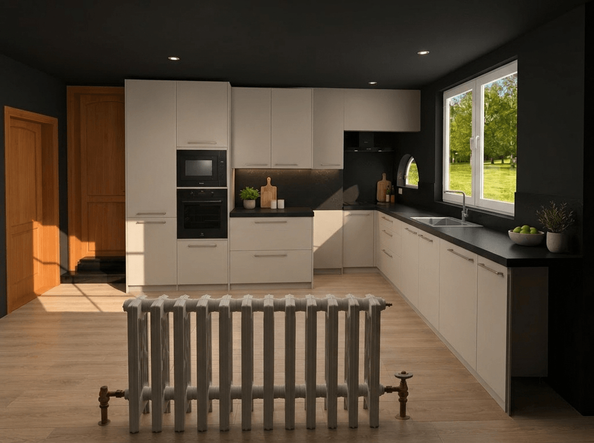 Kitchen interior in no_style style — photo by GenRoom AI