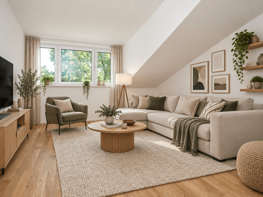 Interior design in Contemporary style — Living Room by GenRoom AI