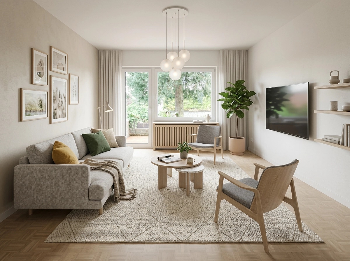 Scandinavian Living Room design — interior photo by GenRoom AI