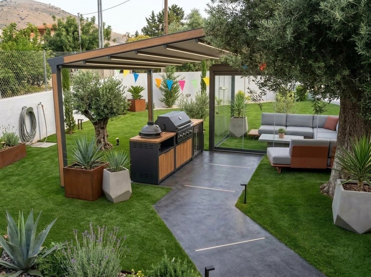 Landscape design in Contemporary Yard style — Yard by GenRoom AI