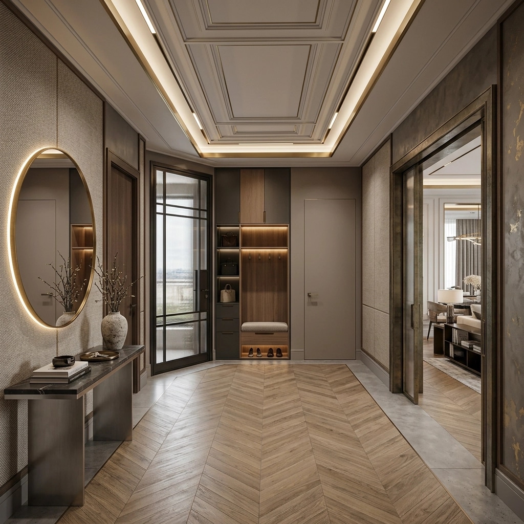 Hallway interior in Contemporary style — photo by GenRoom AI