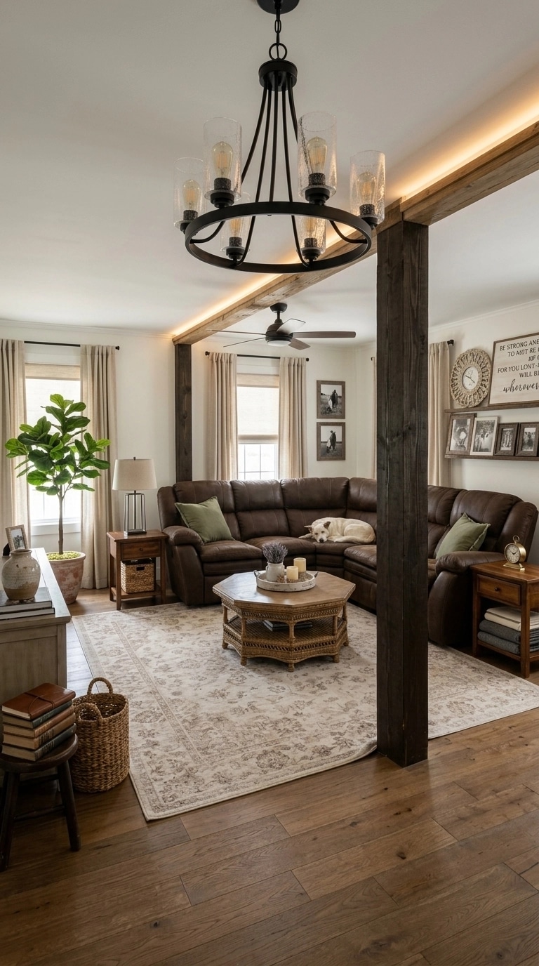 Modern Farmhouse Living Room design — interior photo by GenRoom AI