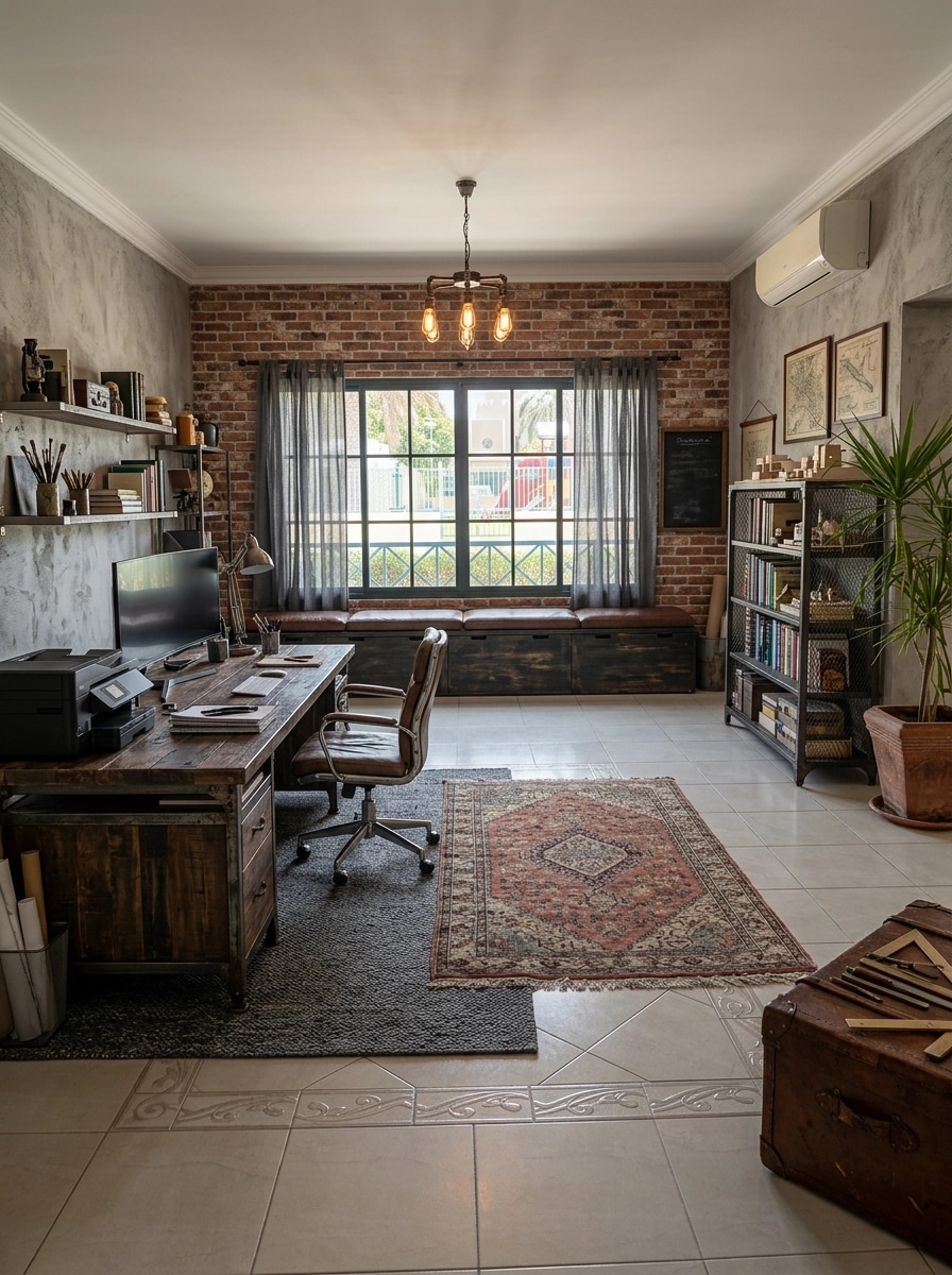 Loft / Industrial Ofis design — interior photo by GenRoom AI