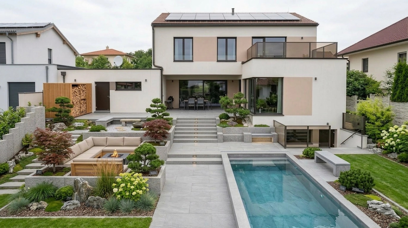 Landscape design in Contemporary Yard style — Yard by GenRoom AI