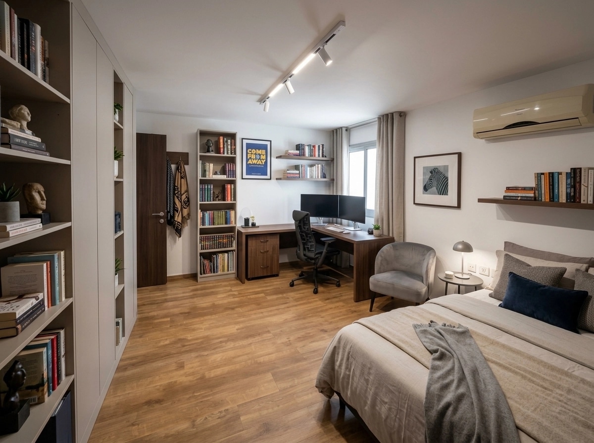 Contemporary Bedroom design — interior photo by GenRoom AI