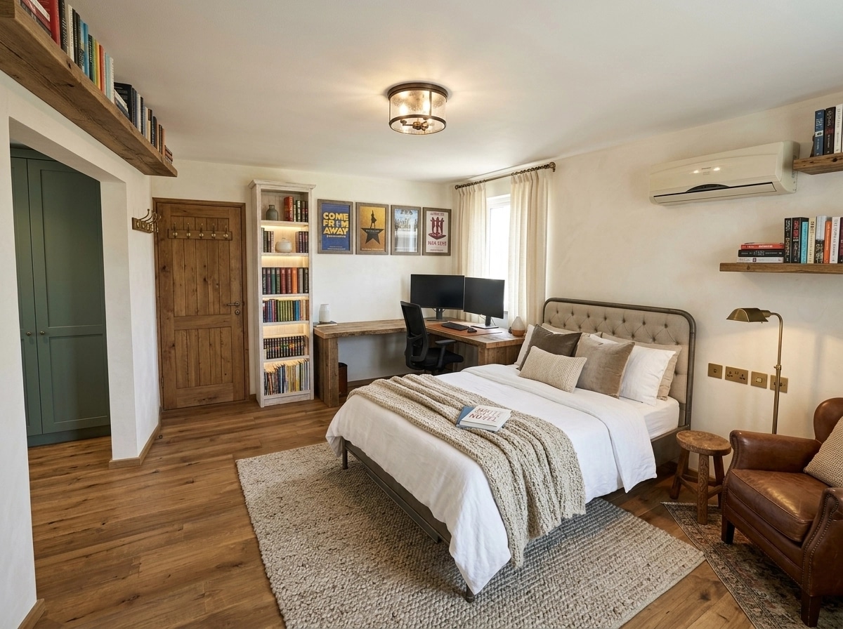 Interior design in Modern Farmhouse style — Bedroom by GenRoom AI