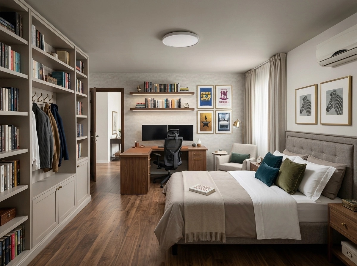Interior design in Transitional style — Bedroom by GenRoom AI
