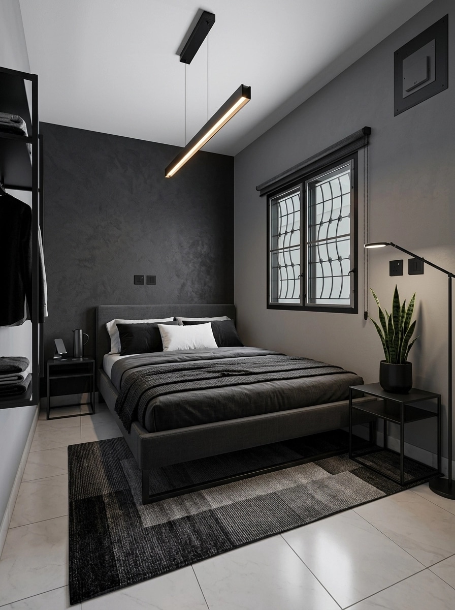 Interior design in Blacktec style — Bedroom by GenRoom AI