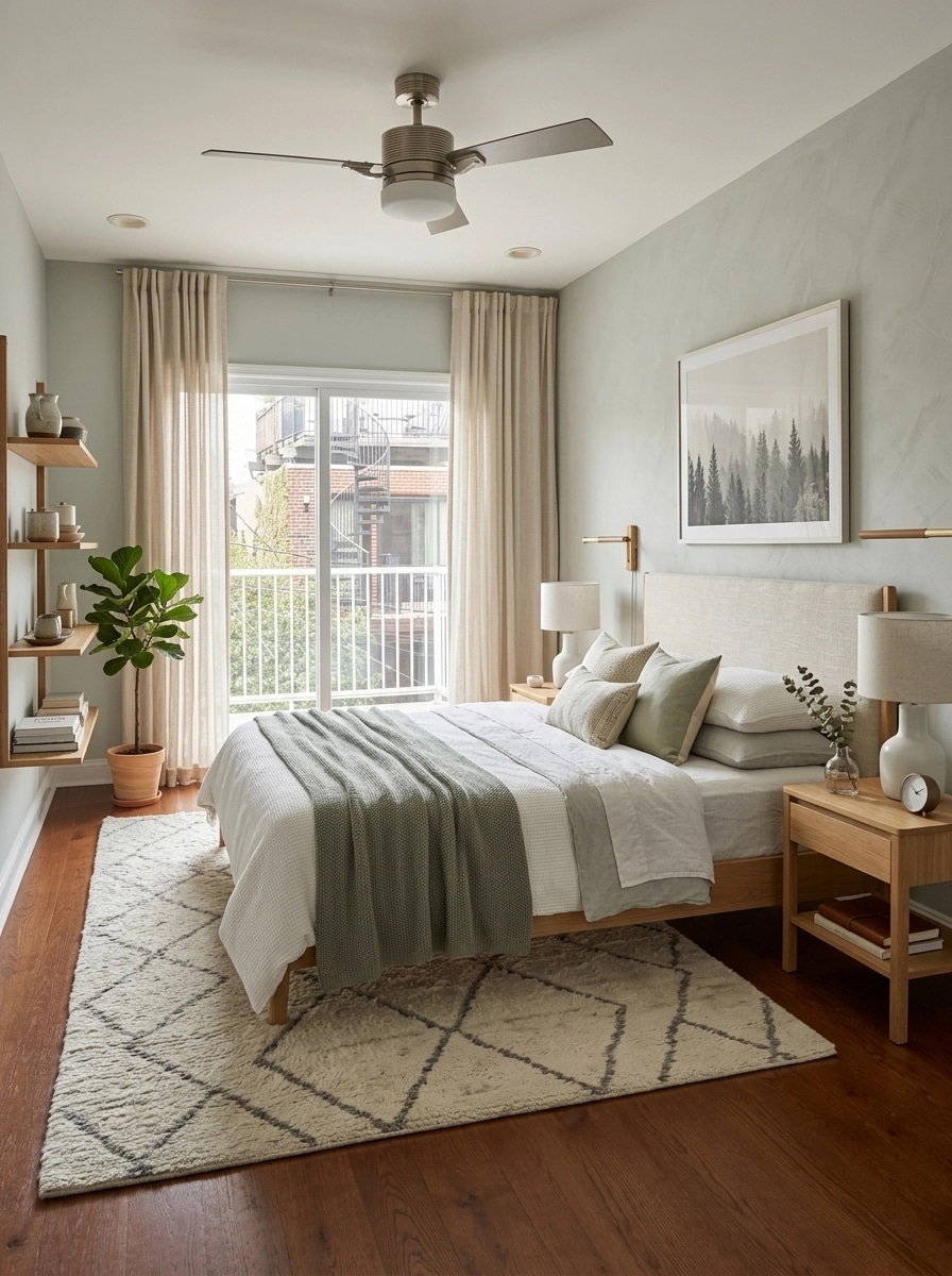 Interior design in Scandinavian style — Bedroom by GenRoom AI