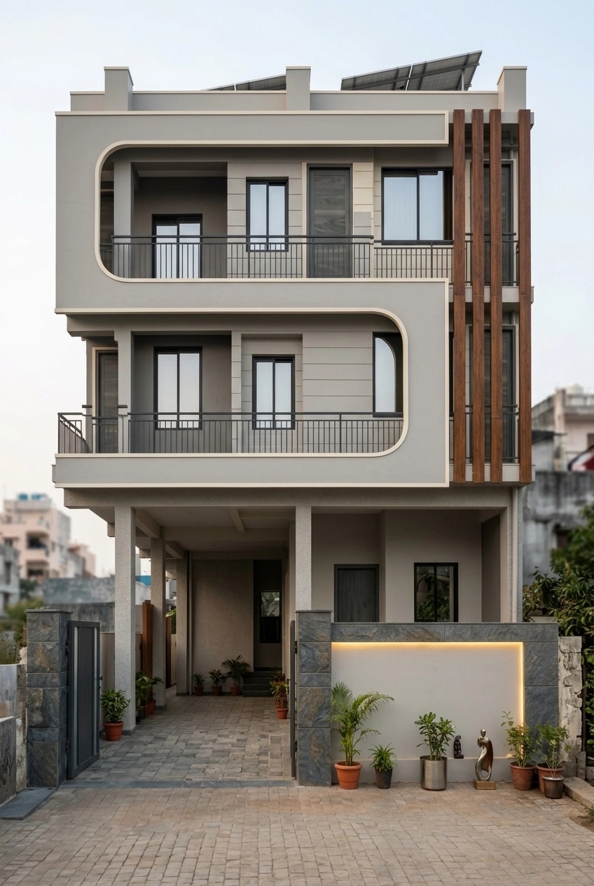 Contemporary Facade Facade design — facade photo by GenRoom AI