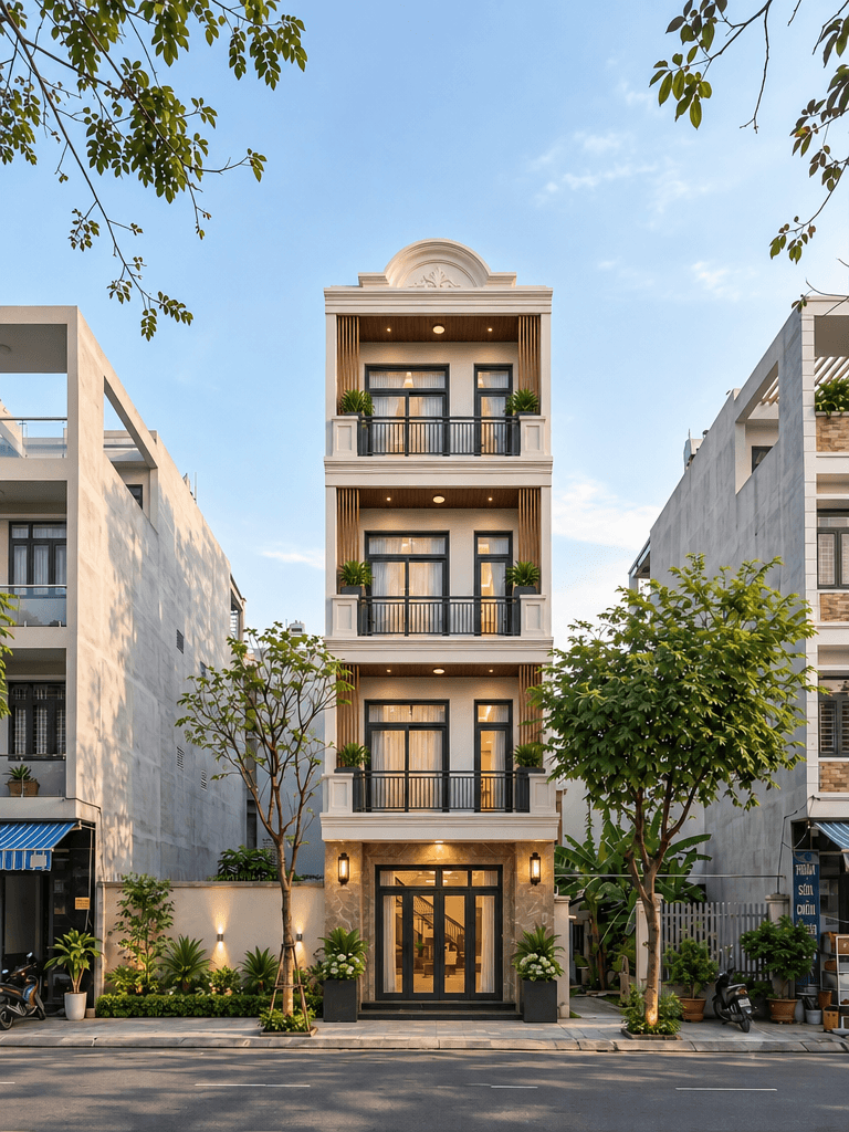 Contemporary Facade Facade design — facade photo by GenRoom AI