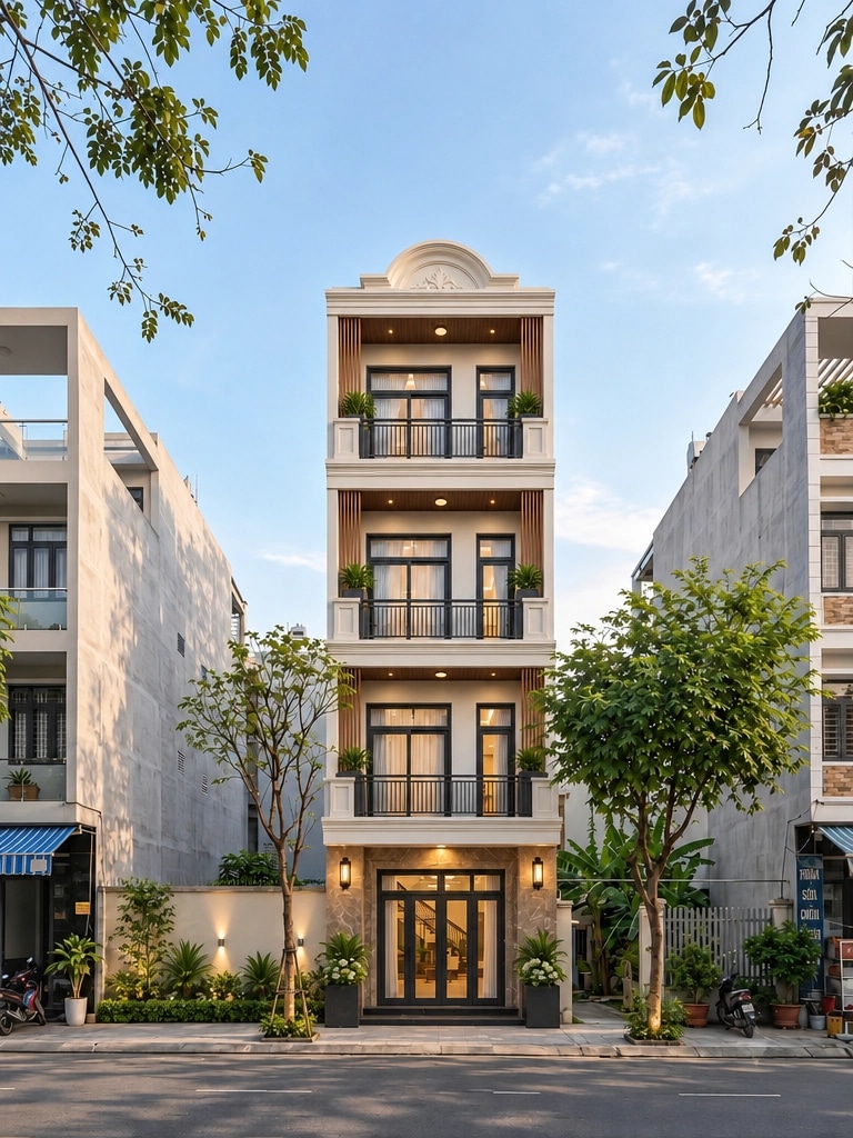 Facade design in Contemporary Facade style — Facade by GenRoom AI