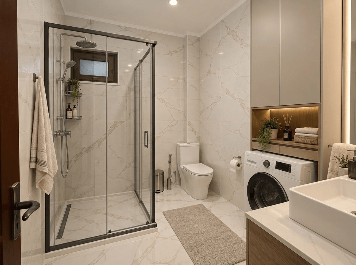 Bathroom interior in no_style style — photo by GenRoom AI