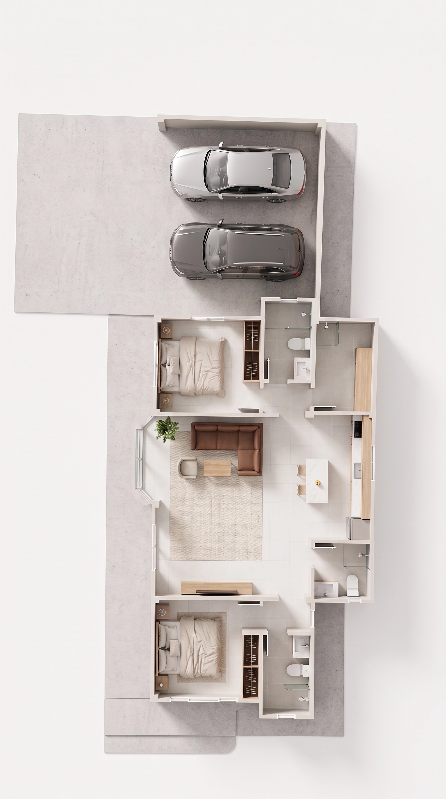 Interior design in Minimalism style — Living Room by GenRoom AI