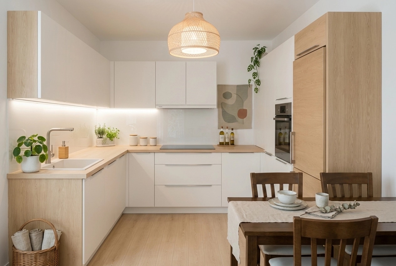 Interior design in Scandinavian style — Kitchen by GenRoom AI