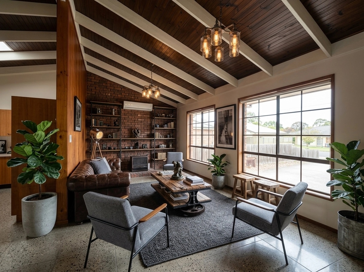 Interior design in Loft / Industrial style — Living Room by GenRoom AI