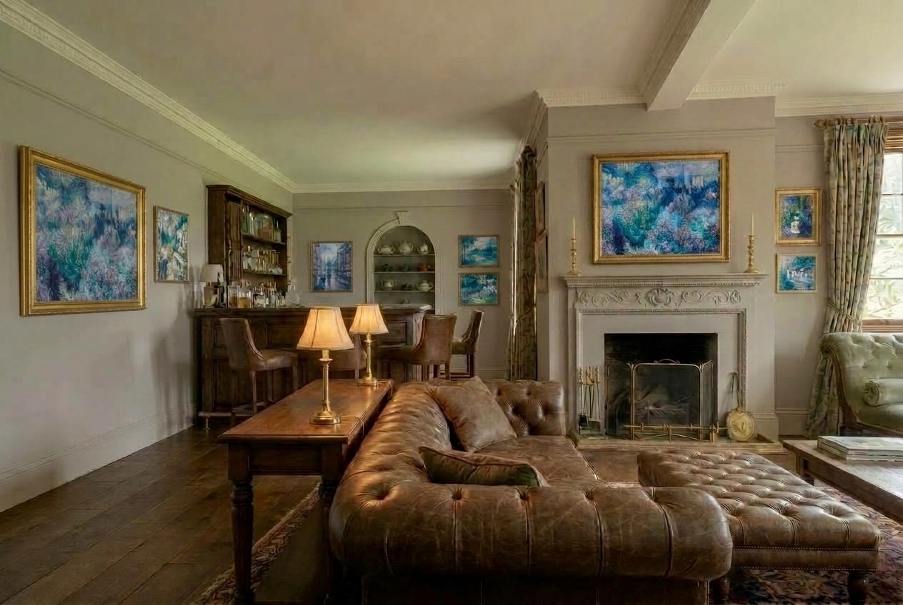 Design de interiores em estilo British — Sala de Estar por GenRoom AI