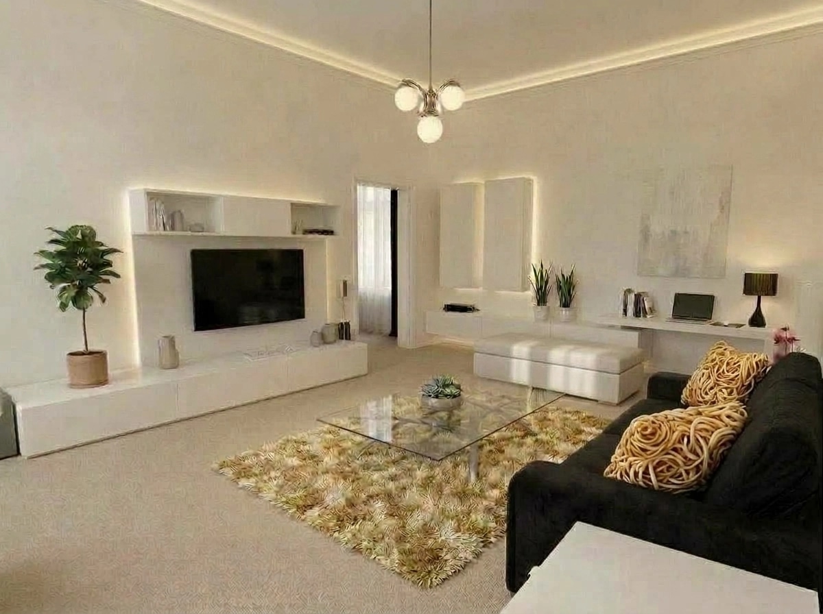 Minimalism Living Room design — interior photo by GenRoom AI