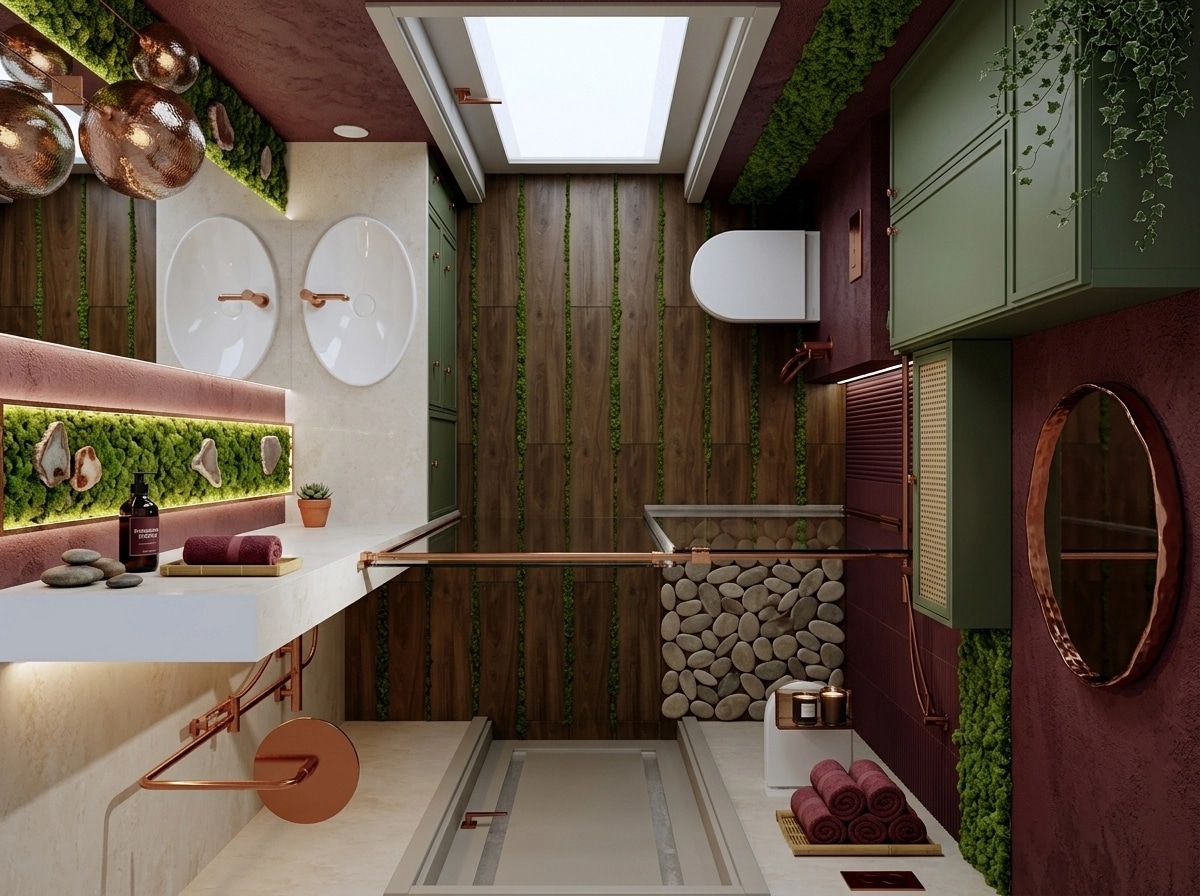 Biophilic Banheiro design — interior photo by GenRoom AI