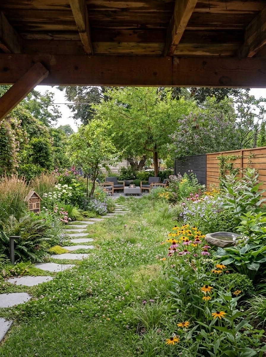 Landscape design in English Cottage Garden style — Yard by GenRoom AI
