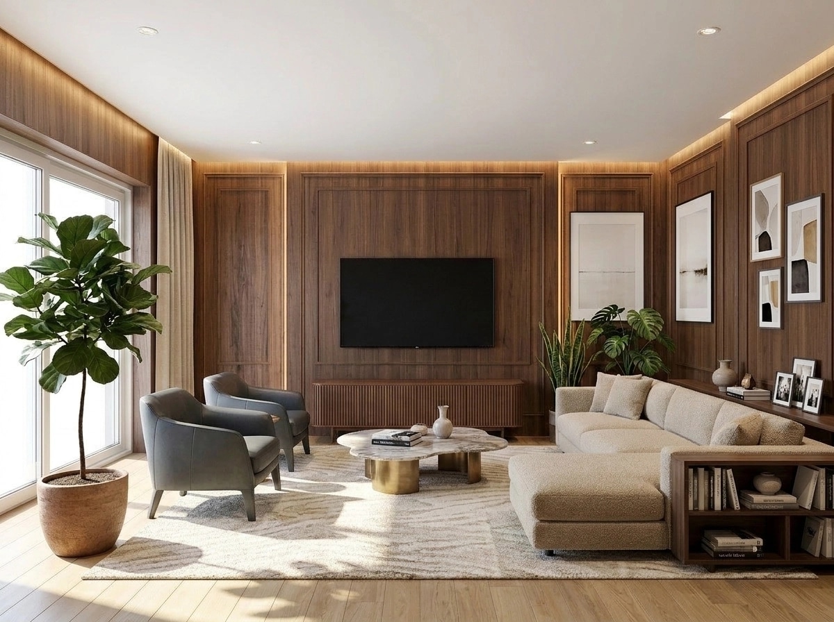 Interior design in Contemporary style — Living Room by GenRoom AI