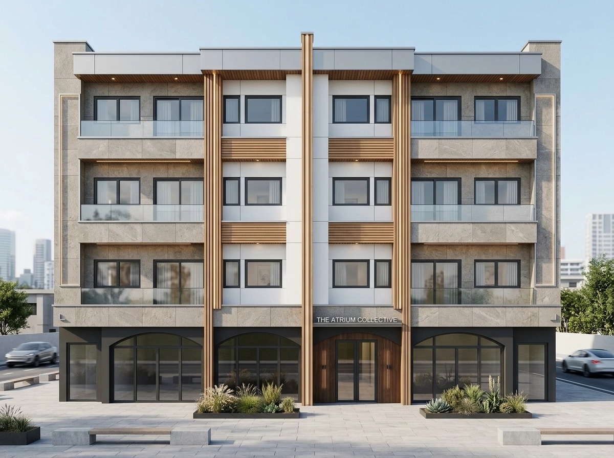 Contemporary Facade Facade design — facade photo by GenRoom AI