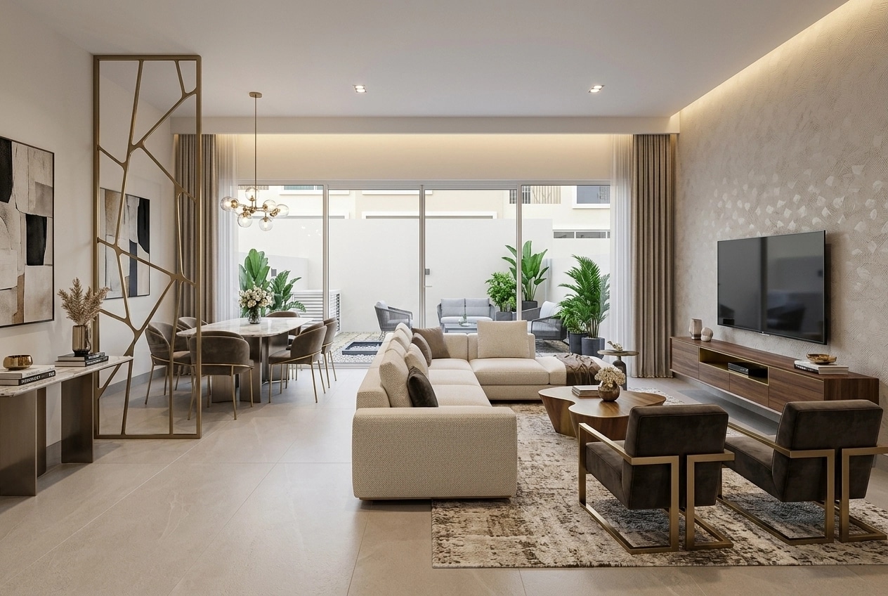 Interior design in Contemporary style — Living Room by GenRoom AI