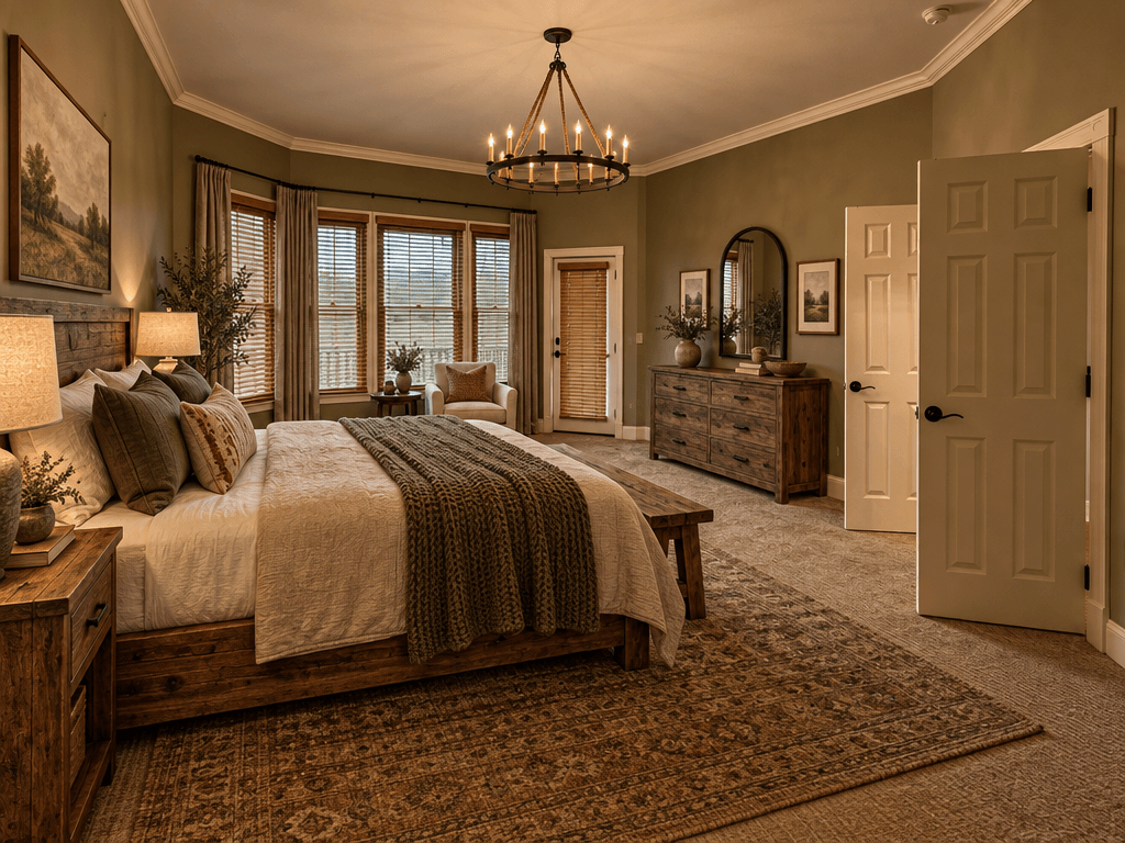 Design d'intérieur en style Rustic — Chambre par GenRoom AI