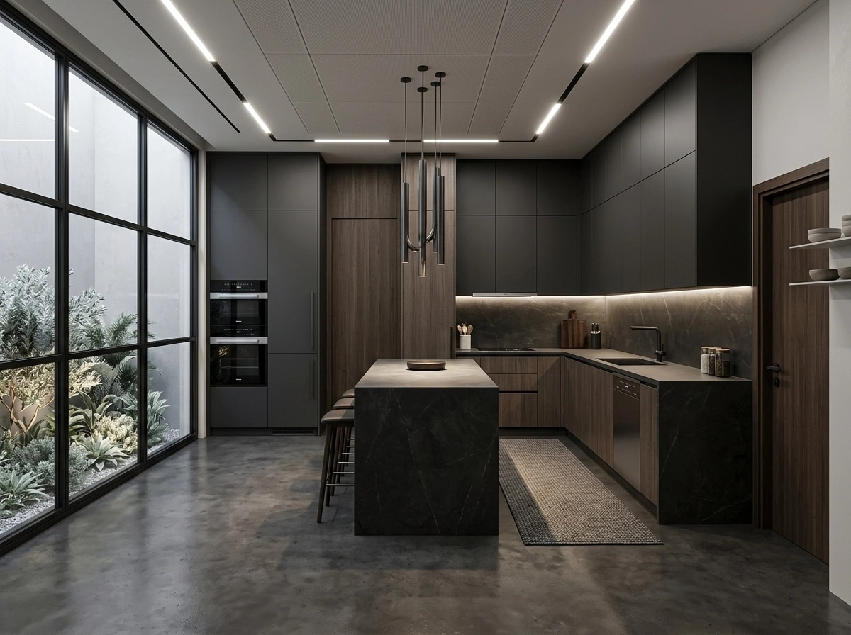 Interior design in Contemporary style — Kitchen by GenRoom AI